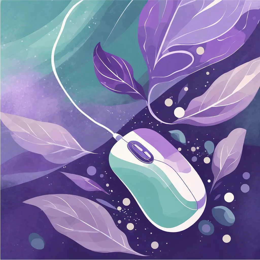 Illustration d'une souris d'ordinateur